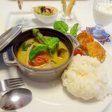 夏野菜のグリーンカレー